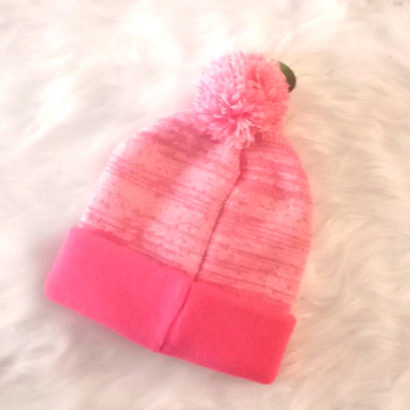 Pugs Embroided Pink Bobble Hat - Picture 2 of 4